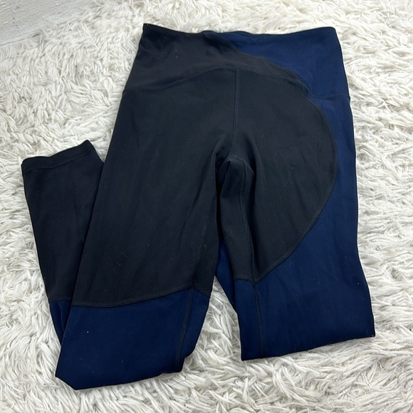 Lululemon Nulu Colour Block High-Rise Tight 25" Black / True Navy - Picture 1 of 6